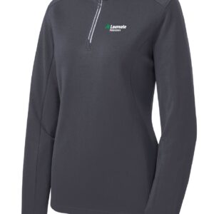 Sport-Tek® Ladies Sport-Wick® Textured 1/4-Zip Pullover