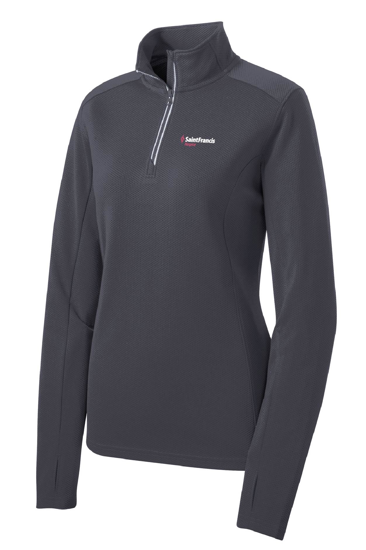 Sport-Tek® Ladies Sport-Wick® Textured 1/4-Zip Pullover – Saint Francis  Store