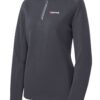 Sport-Tek® Ladies Sport-Wick® Textured 1/4-Zip Pullover - Image 3