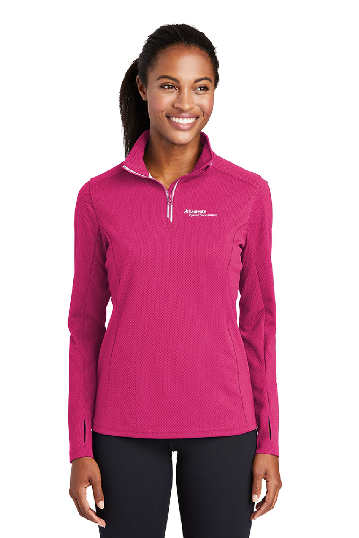 Sport-Tek® Ladies Sport-Wick® Textured 1/4-Zip Pullover – Saint Francis  Store