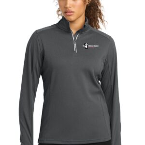 Sport-Tek® Ladies Sport-Wick® Textured 1/4-Zip Pullover