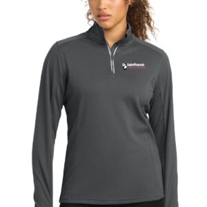 Sport-Tek® Ladies Sport-Wick® Textured 1/4-Zip Pullover