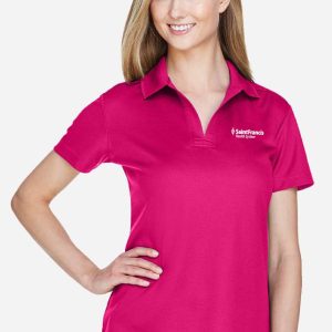 *Women's CrownLux Performance® Plaited Polo