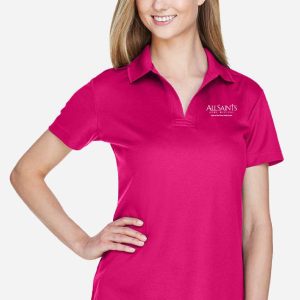 *Women's CrownLux Performance® Plaited Polo