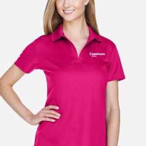 *Women's CrownLux Performance® Plaited Polo