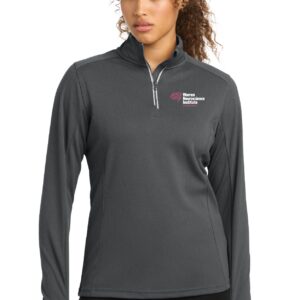 Sport-Tek® Ladies Sport-Wick® Textured 1/4-Zip Pullover