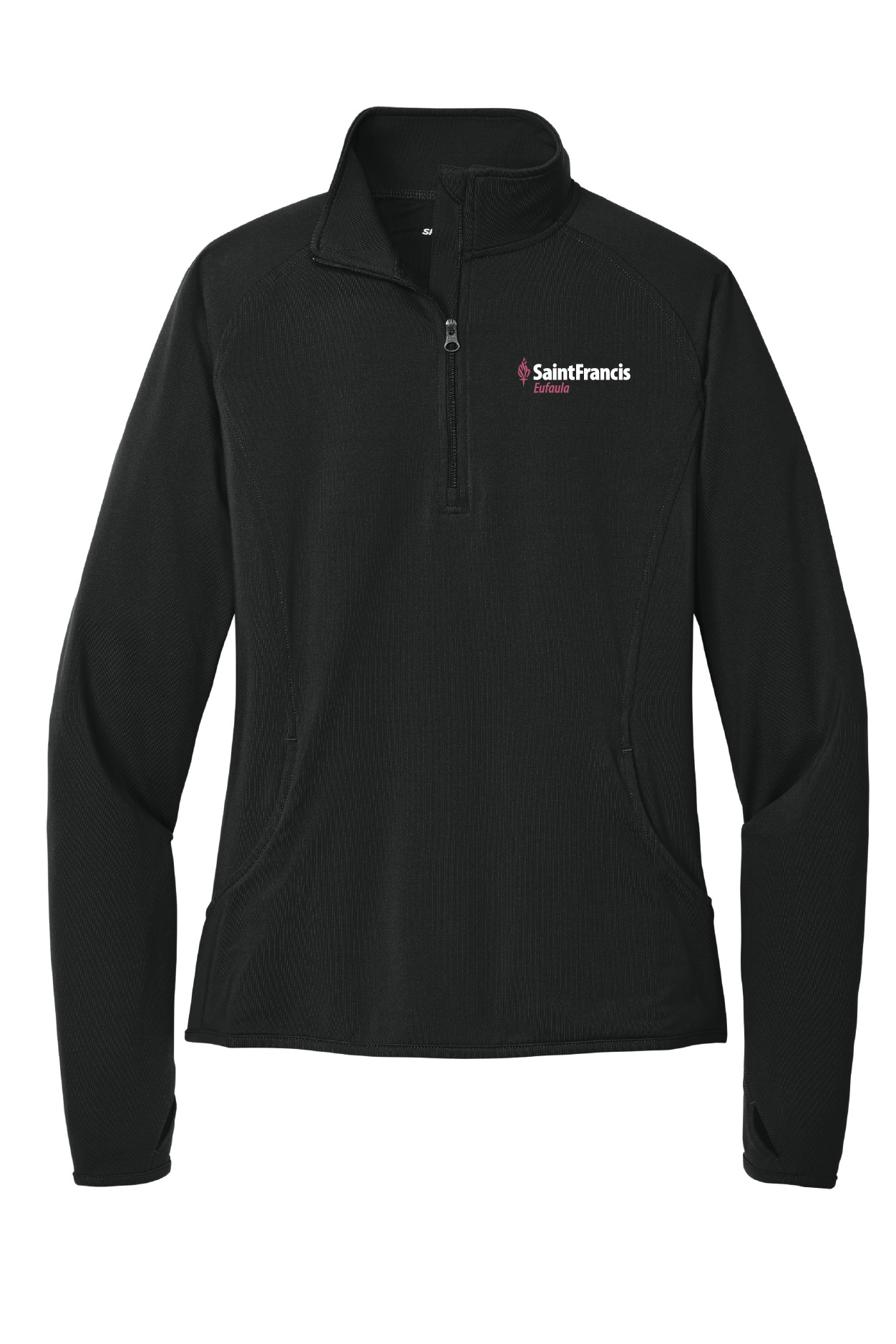 Sport-Tek® Ladies Sport-Wick® Stretch 1/4-Zip Pullover - Image 2