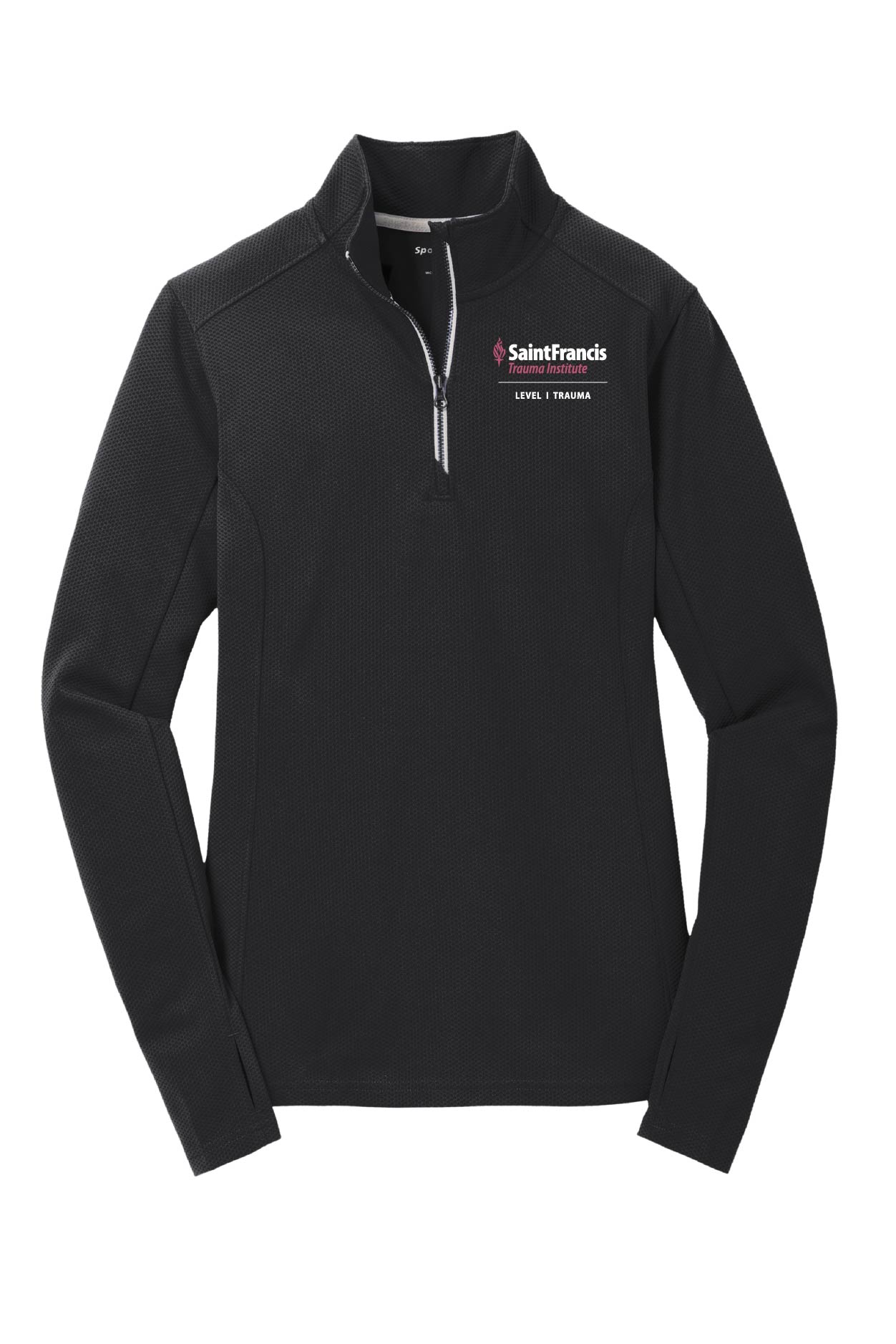 Sport-Tek® Ladies Sport-Wick® Textured 1/4-Zip Pullover 🩷 - Image 3