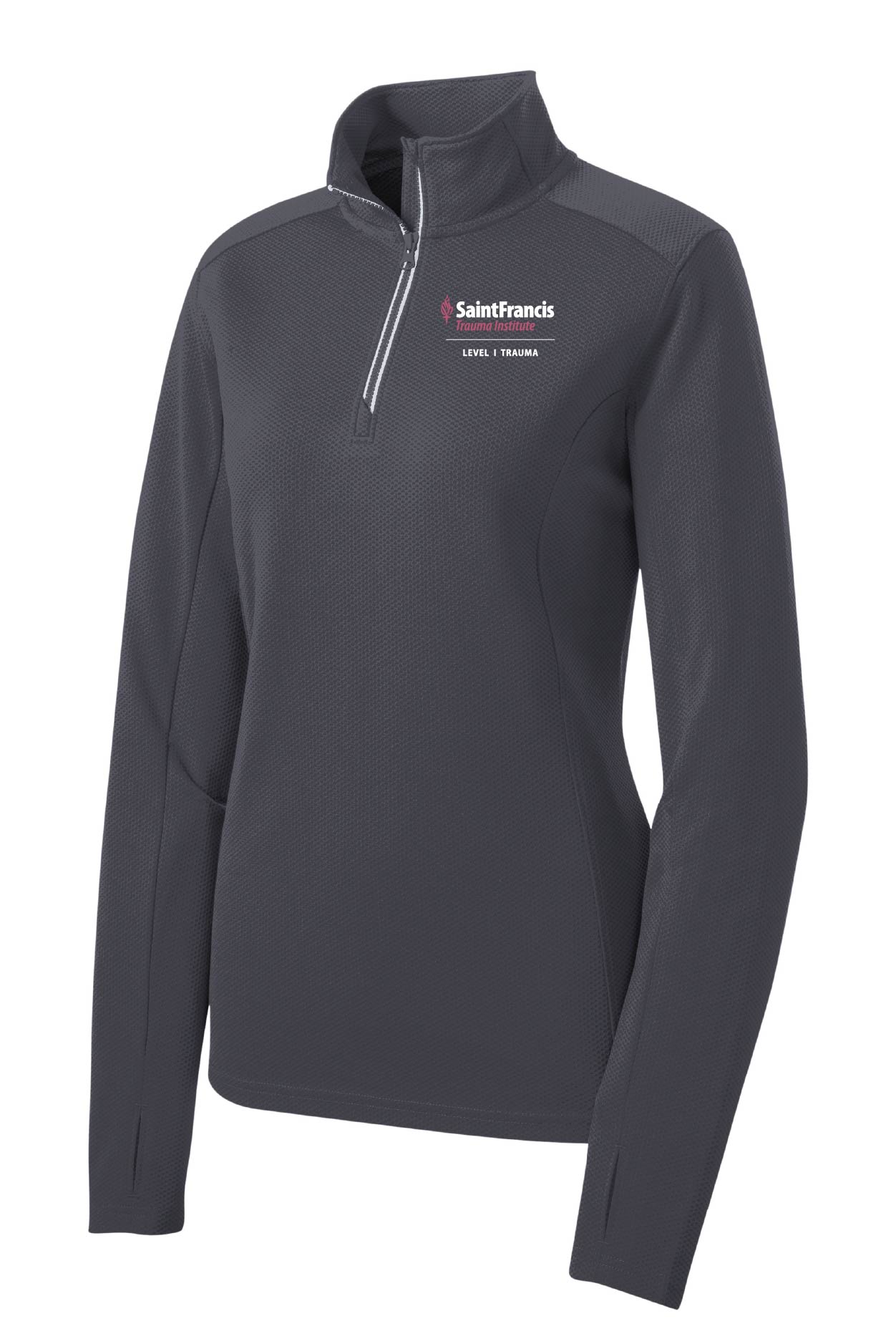 Sport-Tek® Ladies Sport-Wick® Textured 1/4-Zip Pullover 🩷 - Image 4