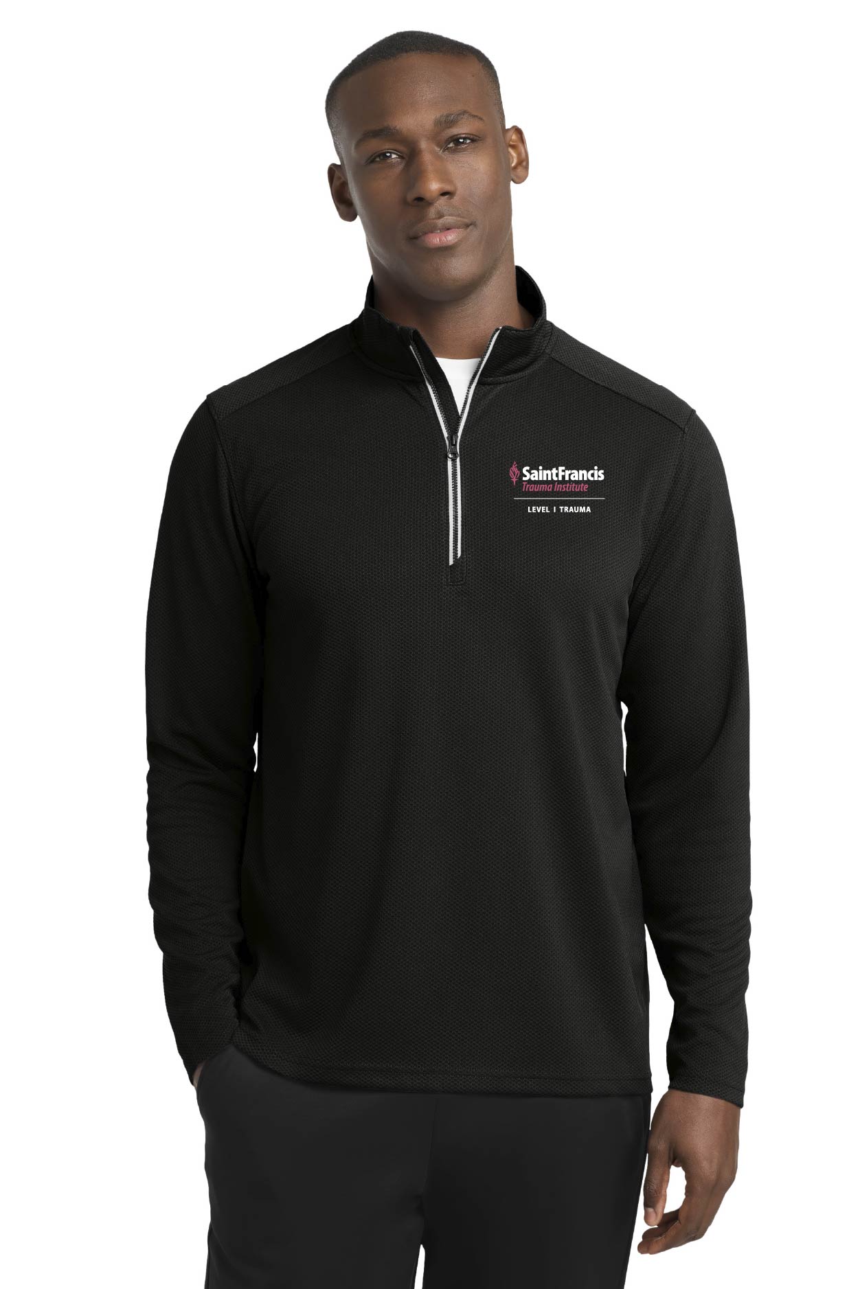 Sport-Tek® Sport-Wick® Textured 1/4-Zip Pullover 🩷