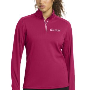 Sport-Tek® Ladies Sport-Wick® Textured 1/4-Zip Pullover